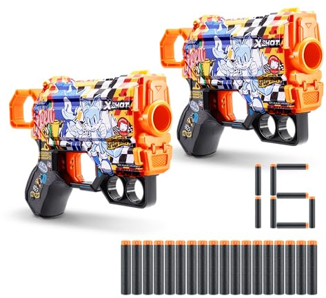 XShot Skins-2PK Menace(16 Darts) Sonic Super Speed