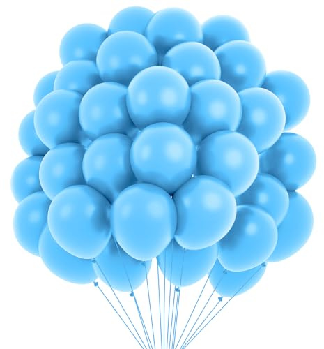 Luftballons Blau Hellblau 60 Stück Deko Blaue Luftballon Blau Balonen Für Geburtstag blue Ballon Geburtstag Deko Christmas blau luftballons Party Deko luftballon Girlande Set
