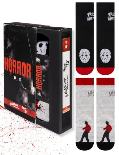 soxo Calcetines Hombre & Mujer Horror - Caja Regalo Divertidos 35-45