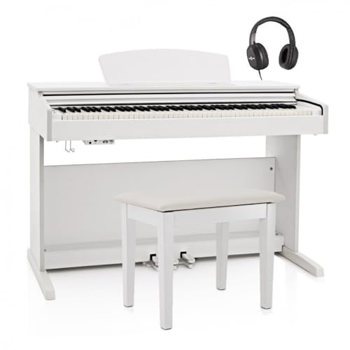 DP-10X Piano Digital Blanco 88 Teclas con Taburete y Cascos