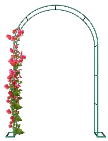 LIYI929GP Metall Rosenbogen Stabil Wetterfest, Draußen Drinnen Gartenbogen Torbogen Rankgitter Für Kletterpflanzen, Einfache Montage, Müheloser Transport, Lagerung, Hochzeitsbogen Rankhilfe Pergola