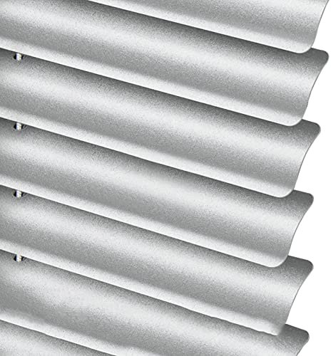 Aluminium-Metall-Jalousien für Büro zum Klemmen, Sichtschutz, Licht- und Blendschutz, mit Beschlägen, Badezimmer, Küche (Größe: 60 x 80 cm/24 x 32 Zoll)