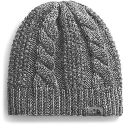 The North Face Damen Beanie-Mütze Oh Mega Gefütterte Beanie, Tiefe Passform, Wintermütze mit Bündchen und Weicher Zopfstrickstruktur und Fleecefutter