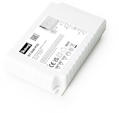 illuburg LED Trafo Dimmbar 0-10V Push Taster (Pri, Sec) Multi Ausgang 500mA - 1200mA Leistung bis 50W Flickerfree LED Netzteil Treiber Driver Vorschaltgerät