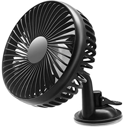 iplusmile Ventilateur De Voiture Rotatif À 360° avec Chargement USB Mini Ventilateur pour Voiture Utilisation Matériau Abs Sûr