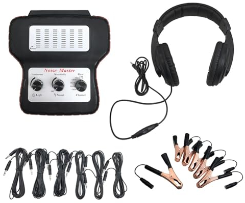 asdfs Elektronisches Stethoskop, Auto-Geräuschfinder, Diagnosegerät, Mehrkanal-Geräuschdetektor, Detektor für Ungewöhnliche Geräusche