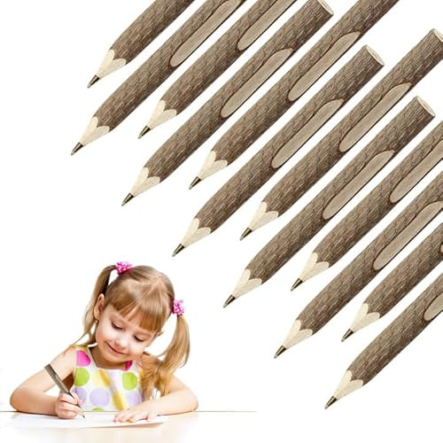 LUPATDY 12 Stück Kugelschreiber Holz Set Ast-Kugelschreiber - Holzstifte Hb für Hochzeit, Schreibwaren, Geschenk, Holzfällerlook Partygeschenk