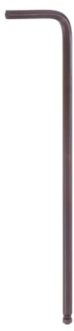 sourcing map Ball End Hex Key Wrench 3mm S2 Steel L-Shape Long Arm Hexagon Metric Wrenches Repairing Tool for Home Repair, Red