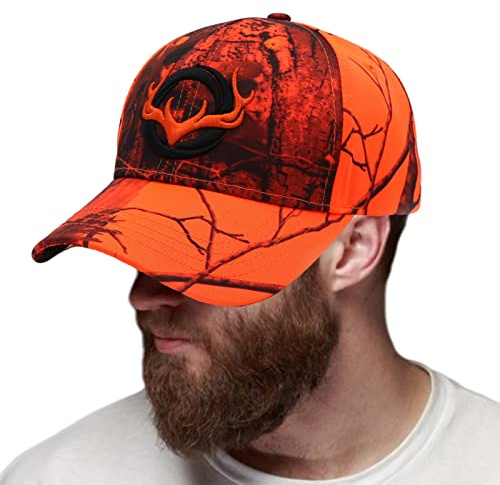 Sollee Casquette de Baseball de Chasse au cerf,Casquette de Camionneur de cerf brodée de Chasse - Casquettes de pêche, Chapeau de Jungle de Camouflage de Chasse en Plein air pour Hommes