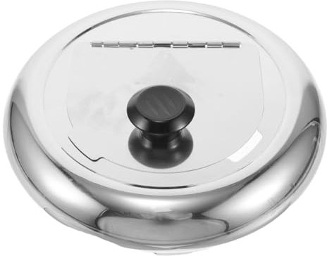EXHUMKY Thermal Cooker Non Electric Lid Stainless Steel Soup Pan Lid for Casserole Pot Replacement Cover for Electric Soup Cooker