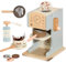 YOOHBERRYS Machine à Café en Bois pour Enfants, Cuisine de Jeu en Bois avec Moulin, Machine à Café pour Enfants, Accessoire Cuisine pour Enfant Garçon et Fille 3+ Ans