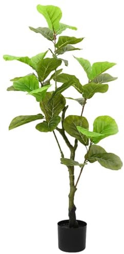 Artikel: Künstlicher Ficus-Baum, 30 Blätter, 125 cm, Grün, Dekor, künstliche Flora