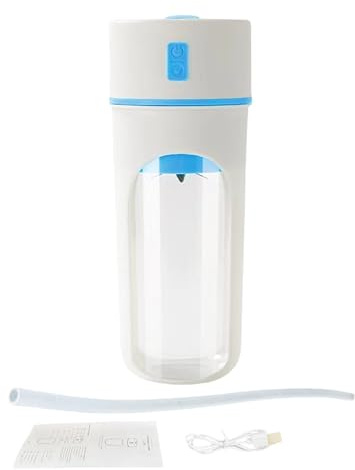 Bouteille Mixeur Électrique, Mixeur Multifonction pour Jus et Smoothies, Multifonction Rechargeable 480 ml avec Paille pour Boissons Maison Sport Voyage Randonnée Camping Smoothies Jus