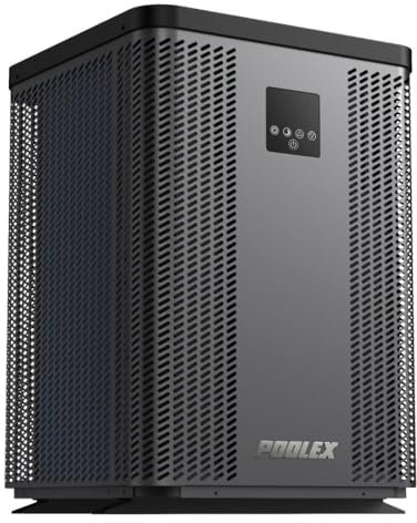 poolomio Full Inverter Wärmepumpe Pool 9 kW Silverline Top 90 | WiFi Pool Heizung für Pools 40–50 m³ | Energieeffizienter & leiser Poolheizer mit Titan Wärmetauscher | COP bis 11,11