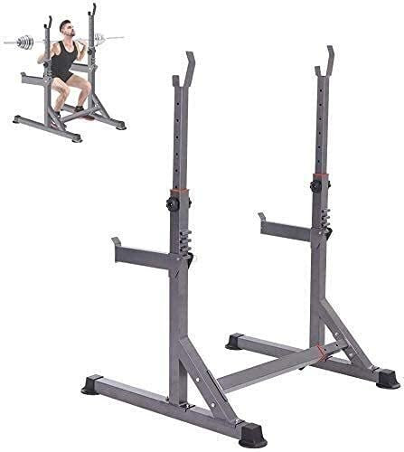 Langhantelständer, Home Gym Fitness, verstellbarer Squat Rack, Hantelständer, höhenverstellbar, Kniebeugenständer, Hantelständer, Langhantelständer, Langhantel