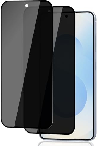 ICESPRING 2 Stück Anti-Spy für Panzerglas für Samsung Galaxy S25 Blickschutz, Panzerfolie für Samsung S25 Folie, 9H Härte Sichtschutzfolie für Galaxy S25 Panzer Schutz Glas