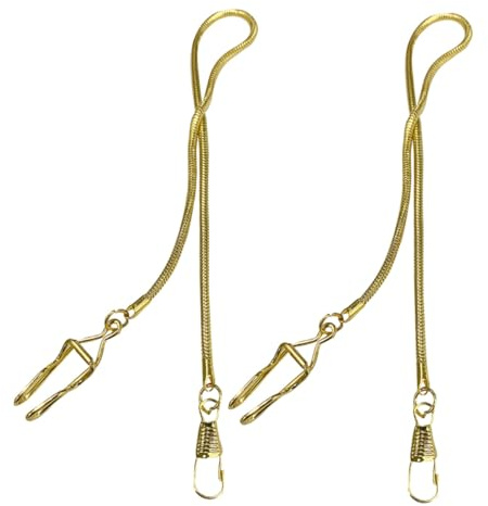 TOGEVAL Teiliges Taschenuhr Ketten aus Metall mit Glatter Oberfläche Einfache Befestigung Dekorative Vintage Zubehör für Herren Kostüm Geeignet für Halloween Party und Festliche