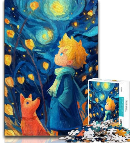 Der kleine Prinz Puzzles für Erwachsene und Teenager, Puzzle, Spielzeug, Lernspiele, Stressabbau, geeignet als Schreibtischdekoration, 38x26cm