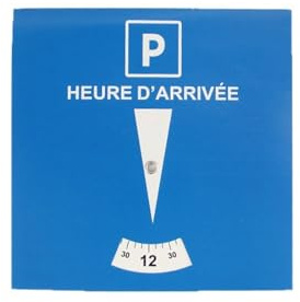 Psdndeww 1/2 dischi di parcheggio Blue Zone per la gestione sicura del tempo di parcheggio nelle zone europee carta per costruzione di timestamp confezione singola