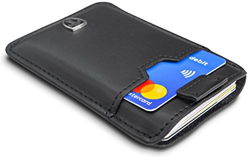 TRAVANDO Slim Portemonnaie Dallas - bis zu 12 Karten - TÜV geprüft - RFID Schutz - Kleiner Geldbeutel - Kartenetui - Kreditkartenetui - Zugband - Geschenk für Männer - Designed in Germany