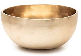 XDrum Therapeutische Klangschale Ton A - auf Ton A gestimmt - für Stirn-Chakra (Ajna) - Durchmesser: ca. 18 cm - Gewicht: ca. 700 g - handgemachte Bronzelegierung aus Indien