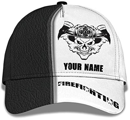 934 Schirmmütze Basecap Feuerwehrmann-Feuerwehr-Schädel Bedruckt Sommer Kappe Washed Baseball Mütze Leichtgewicht Baseballmütze Für Auf Reisen, Herren, Damen