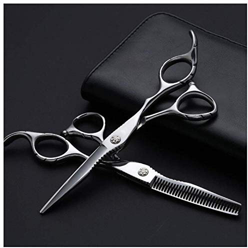 Haarschneideschere, professionelle Friseurschere, 15,2 cm, Friseur-Haarschere, Effilierschere für Damen und Herren, Silber, 15,2 cm (Silber 15,2 cm)