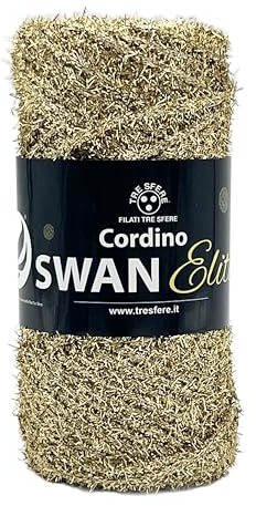cordini laminati Swan Elite 100g - 75 metri per borse handmade e molto altro ancora (oro/lux, ELITE)
