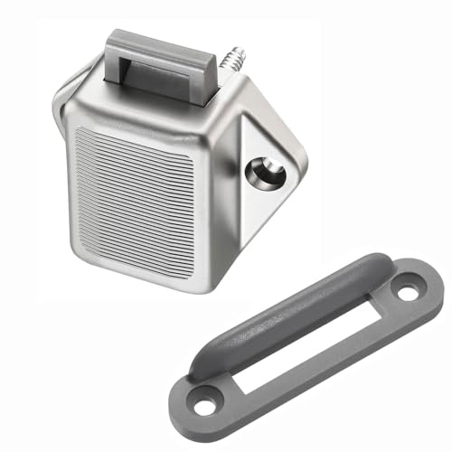 SOTECH Push-Lock Mini-Schloss 47,4 x 34,4 x 19,7 mm Edelstahloptik | Druckschloss für Boot & Caravan