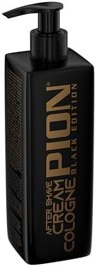 Pion Black Edition Golden After Shave Cream Cologne 200 ml - Baume Après-Rasage Hydratant, Apaisant, Calmant et Relaxant - Idéal Pour Un Usage Domestique et Professionnel, Pour Homme