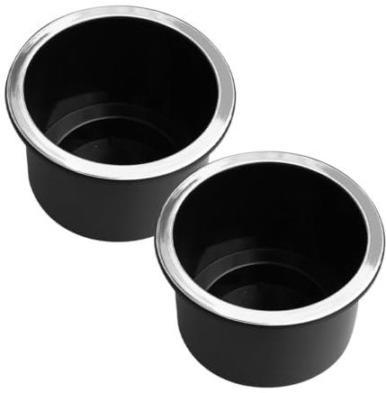 ZUNOXAZ 2piezas Soporte De Vaso De Plástico para Vehículos y Caravanas Elegante Portavasos para Automóviles Instalación Fácil y Diseño Moderno