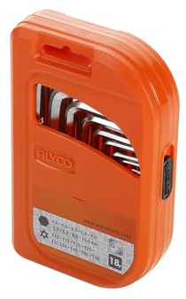 Zarivy Juego combinado de llaves Allen y Torx, con inventario de colores, ideal para reparaciones y mantenimiento de maquinaria y vehículos.