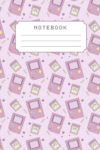 Gaming Notebook: Pastel Gamer Girl Notebook – Cute Retro Handheld Game Console Journal | 150 Lined Pages for Notes, School, or Journaling