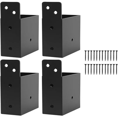 Verstärkte Außenstrukturhalterungen, starke Metallhalterungen, Set für 2 x 4 Holzbalken für Decks, Pavillons und Pergolen, Außenstrukturverstärkungs-Set