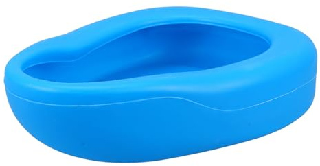 FRCOLOR Bettpfanne aus Kunststoff Große Urinflasche Robust für Bettlägerige Patienten Erwachsene Tragbar mit Deckel Krankenhausurinal für Häusliche Pflege Ältere Menschen