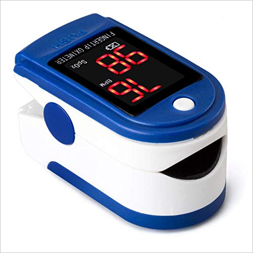Pulsoximeter Finger - Sauerstoffsättigung Messgerät mit Großem LCD Display, Tragbar & 10 Stunden Batterielaufzeit für Präzise SpO2 Messung