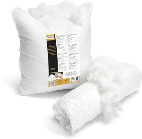 Polisoft Relleno de Poliéster 1kg para Relleno Cojin y Relleno Amigurumis, Voluminoso Relleno para Peluche, Certificat OEKO-TEX 100, Antialérgico, Blanco (1000)