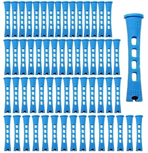 60 Pièces Bigoudis Cheveux Permanente Sans Chaleur 0.9 * 8.3cm | Rouleaux de Mousse Souple, Ondes Naturelles, Coiffure DIY, Cheveux Longs et Courts