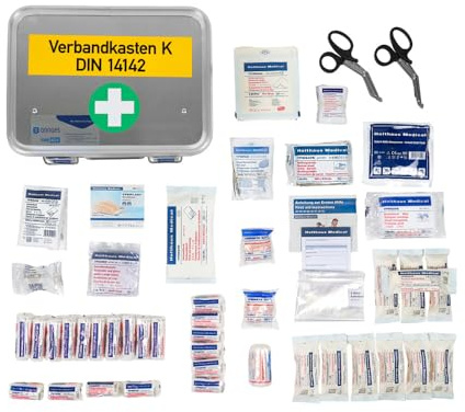 Dönges Pompiers de boîte de bandages DIN 14142 dans une boîte Fire