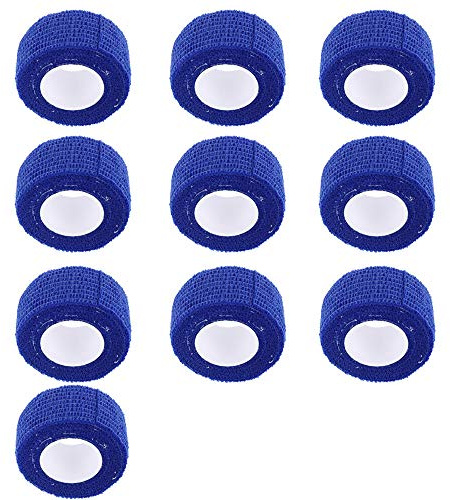 Mintice 10 Stück Selbsthaftende Bandagen Fingerpflaster Fingerverband Wundverband selbstklebend wasserfest 4.5mx2.5cm