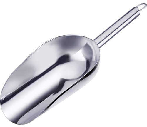 Westmark Pala para hornear/pesar/llenar, Capacidad de llenado: 300 ml (aprox. 400 g de harina), Acero inoxidable, Halia, Plateado, 91052270