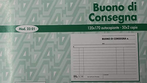 Multiart Lot de 5 carnets de livraison 50 x 2 format 12 x 17 cm 2 copies autocalantes