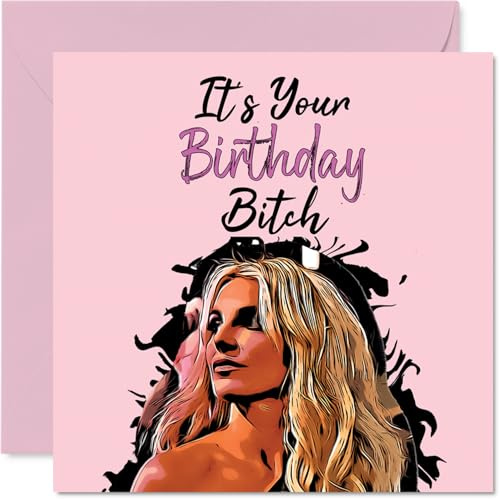 Stuff4 Lustige Geburtstagskarten für Frauen und Sie - It's Your Birthday B*tch - freche Karte für Schwester Freundin Kollegen Mutter Tante Tochter Kindermädchen 145mm Grußkarten