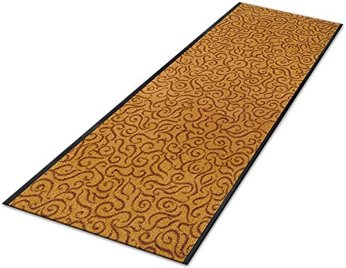casa pura Alfombra atrapasuciedad con patrón de adornos, alfombra atrapa la suciedad por metros a medida, producto de calidad de Alemania, camino de pasillo, cocina, camino de pasillo, alfombra de