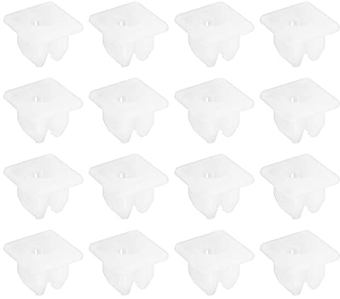 ECSiNG 30 STÜCKE Schraubentüllen Einsatz Spreizmuttern Sicherungsclips 8 Mm Vierkantloch Kunststoff Befestigungs-Halteclips Kfz-Ersatzteile