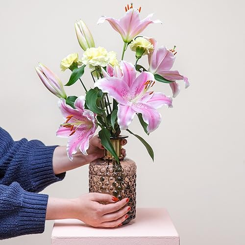 BLOOMY DAYS Blumenstrauß Farbtraum in Bunt, mit 35 Alstromerien, und, 7-Tage-Frischegarantie, Floristen-Qualität, das perfekte Geschenk bestellen (Cremeweiß, Rosa)
