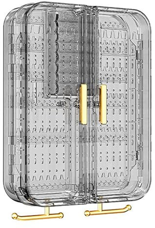 FUNSEED Hängender Schmuck-Organizer für Wand, Tür, Schrank, beschädigungsfrei, einfach, staubdicht, Schmuck-Aufbewahrungsbox für Ohrringe, Halsketten, Ringe