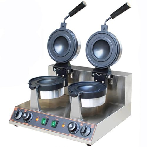 JOSKAA Burger à Glace électrique Hamburger Maker - 180° Rotation matériau antiadhésif Plaque - Machine de Cuisson à gaufres - Burgers en bouffés - Machine de Presse Panini,B
