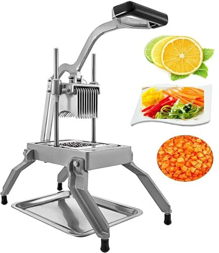 Tritatutto Commerciale for Frutta E Verdura, Affettatrice for Patate In Acciaio Inossidabile Resistente Con Lama, Tagliapasta Professionale for Patate Cetrioli
