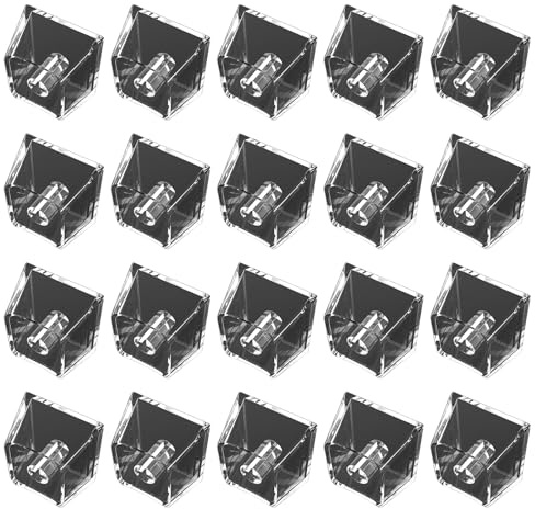 Tastiera meccanica in vetro trasparente, 20 pezzi, cappuccio retroilluminato, interruttore originale